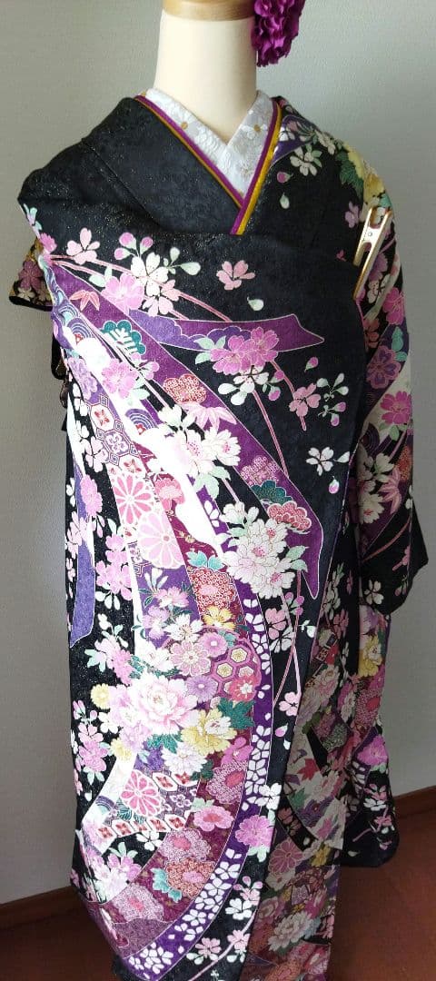 sadakou03様　307.高級感！振袖7点セット　正絹　フルセット　成人式