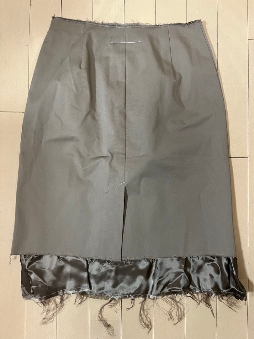 タグ付☆MM6 Maison Margielaカーキスカート 38 【匿配送込】