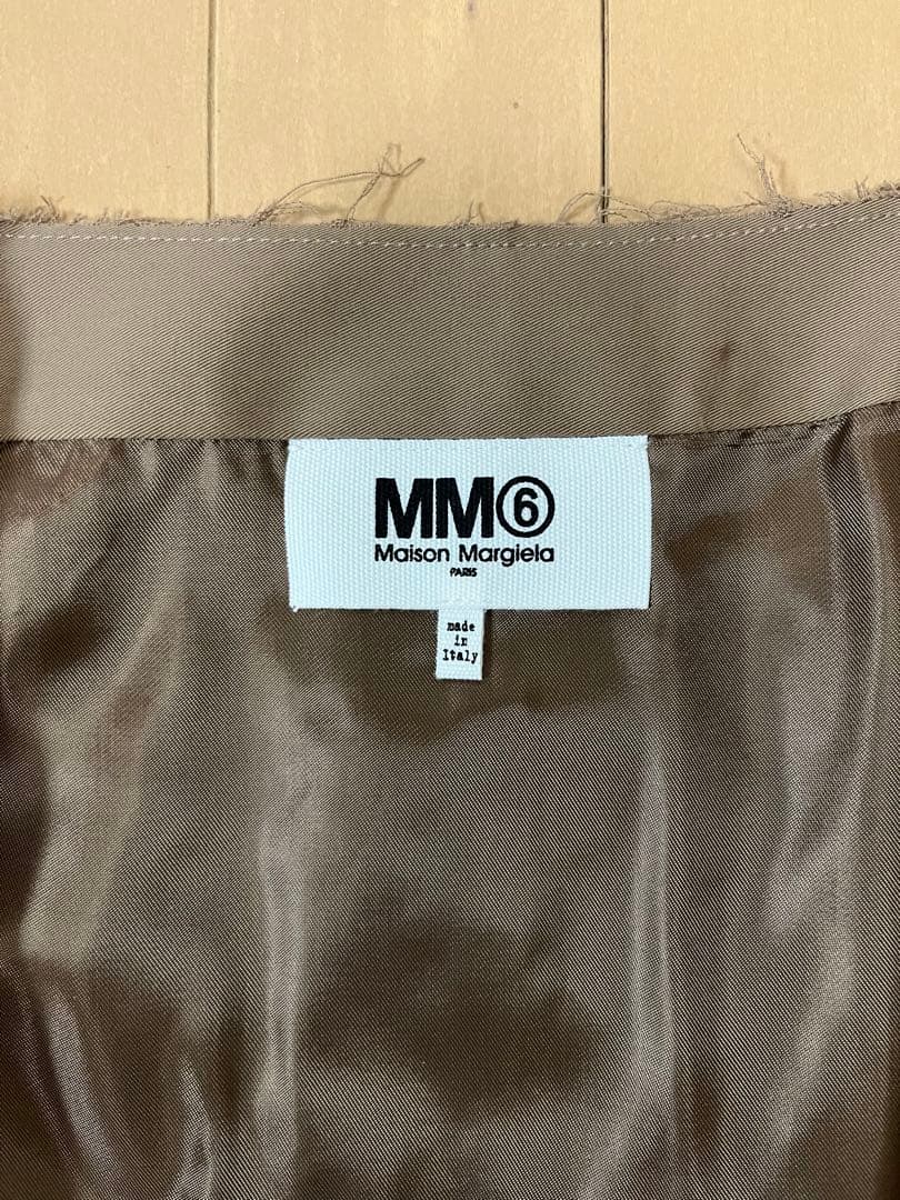 タグ付☆MM6 Maison Margielaカーキスカート 38 【匿配送込】