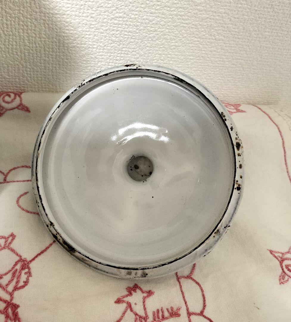 フランス JAPY ジャピー ホーロー キャニスター パンジー柄 アンティーク