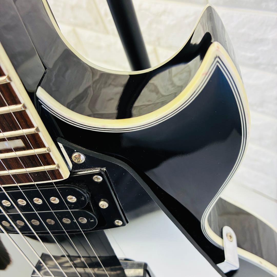 G.I.G レスポール カスタムタイプ ブラック ミラーピックガード