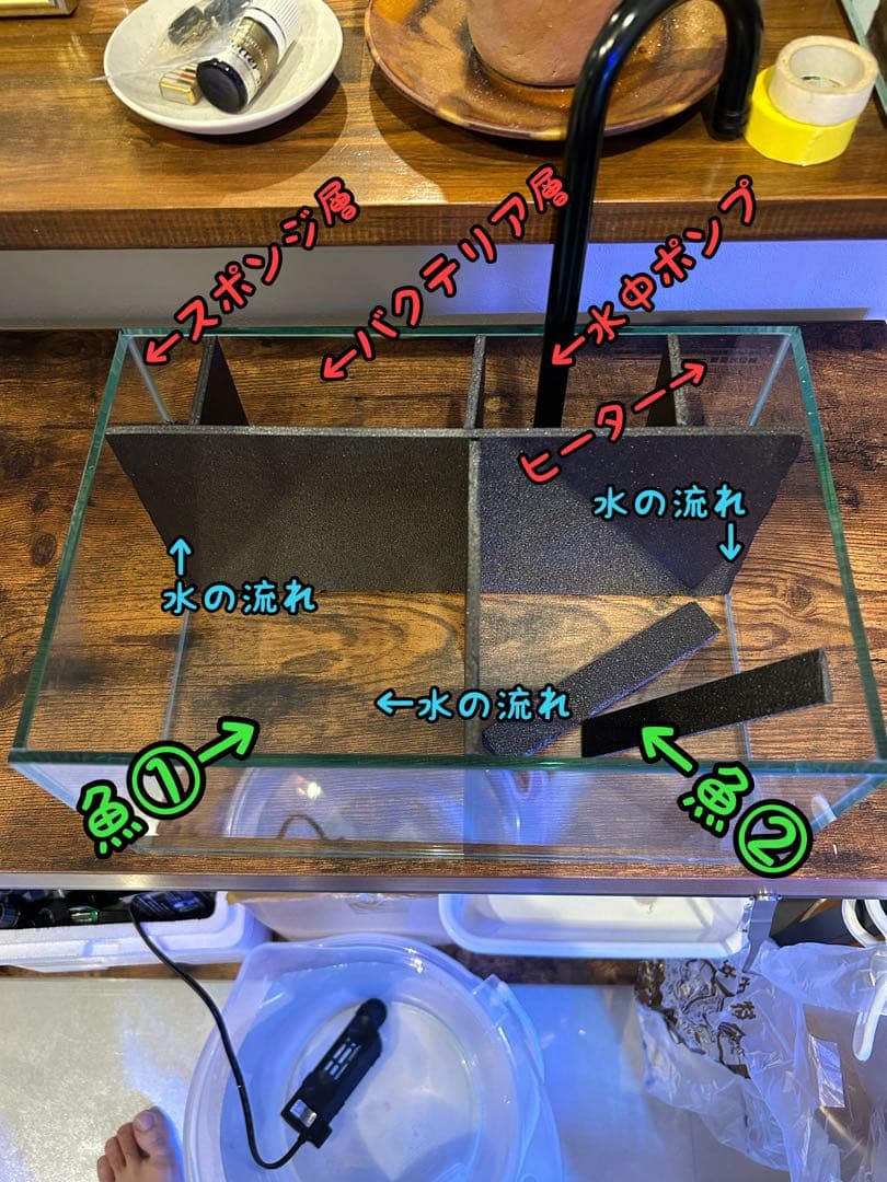 【セット品&改良型】ベタマンション 自作 DIY ベタ 水槽　使用済み