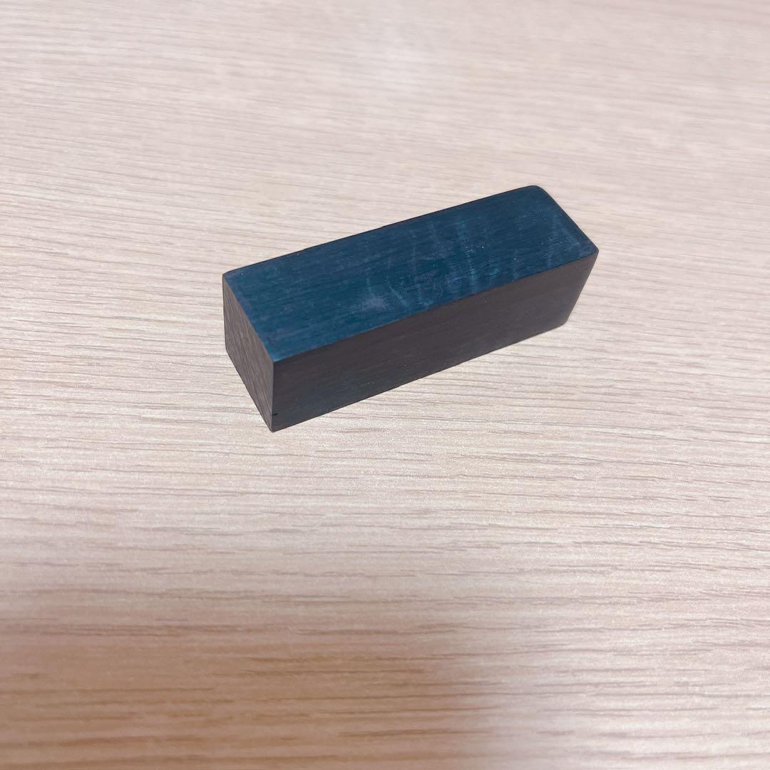 1点限り✨空白のスタンプ 正方形 木彫りネームチョップ アートサプライ用 黒