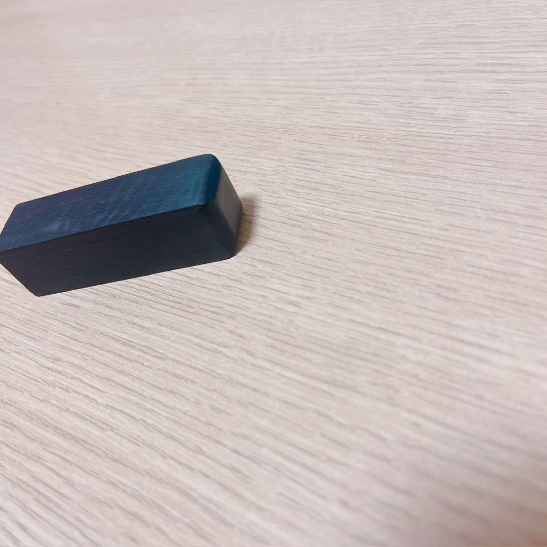 1点限り✨空白のスタンプ 正方形 木彫りネームチョップ アートサプライ用 黒