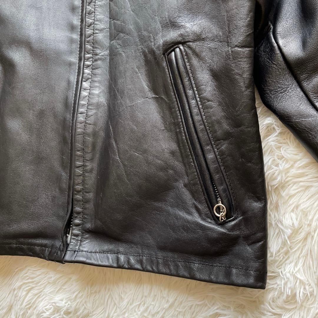 人気✨schott 641 レザージャケット　シングルライダース　牛革　40 黒