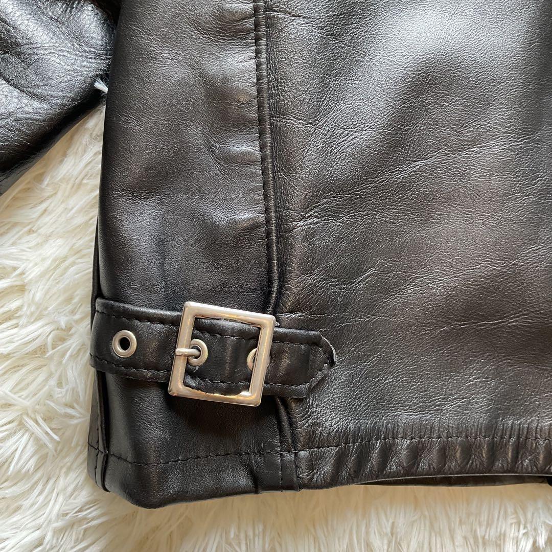 人気✨schott 641 レザージャケット　シングルライダース　牛革　40 黒