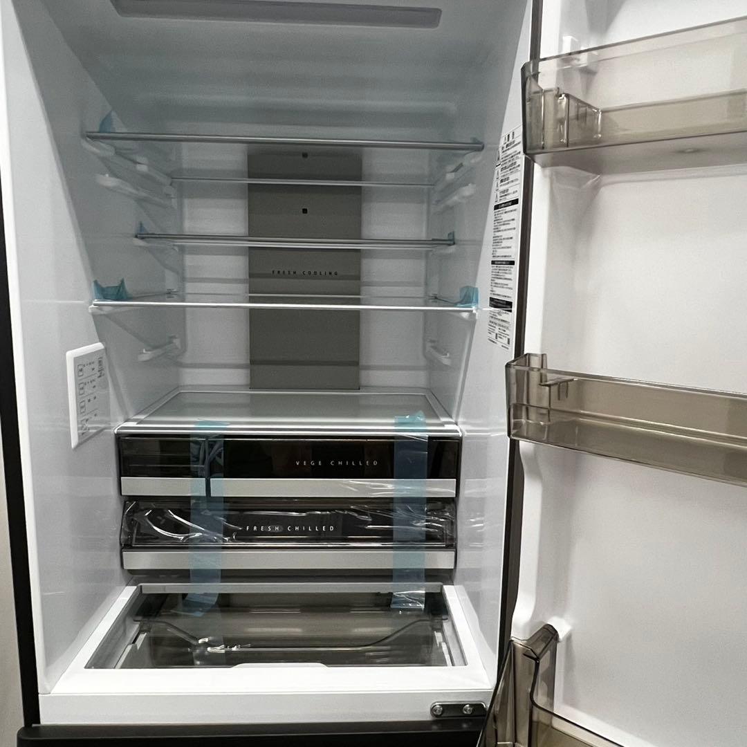 958　 【未使用】　25年製　綺麗　冷蔵庫　アクア　大容量　450ℓ　設置無料