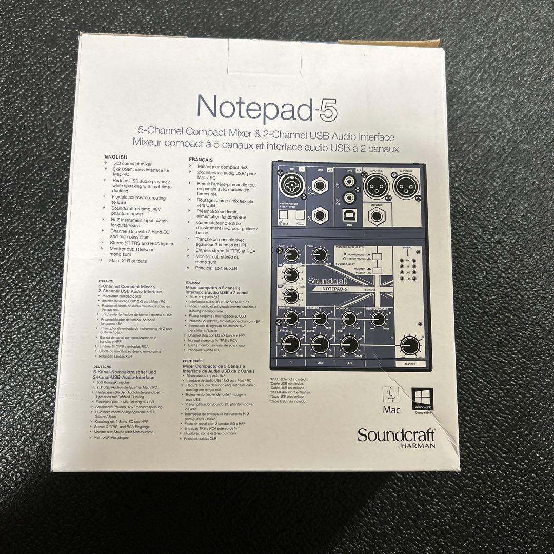 Soundcraft Notepad-5 オーディオインターフェイス