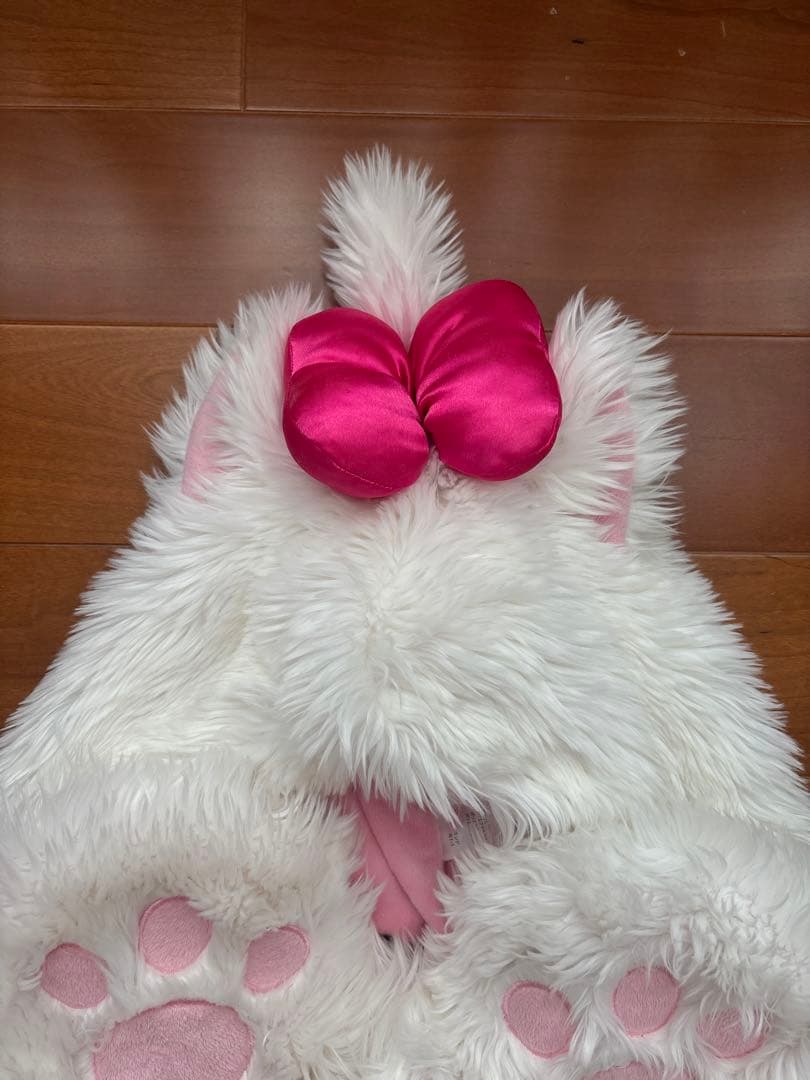 ディズニー　マリーちゃん　マフラーファンキャップ　カチューシャ