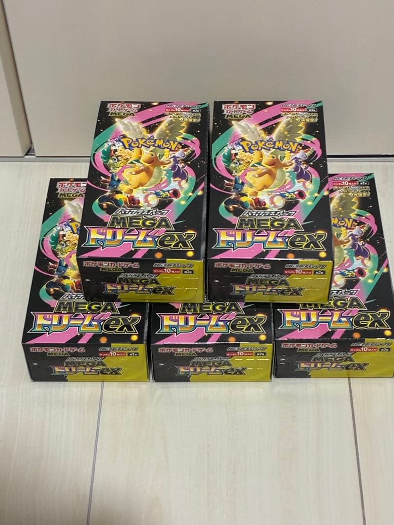 ポケモンカードゲーム メガドリーム　5BOX シュリンク無し