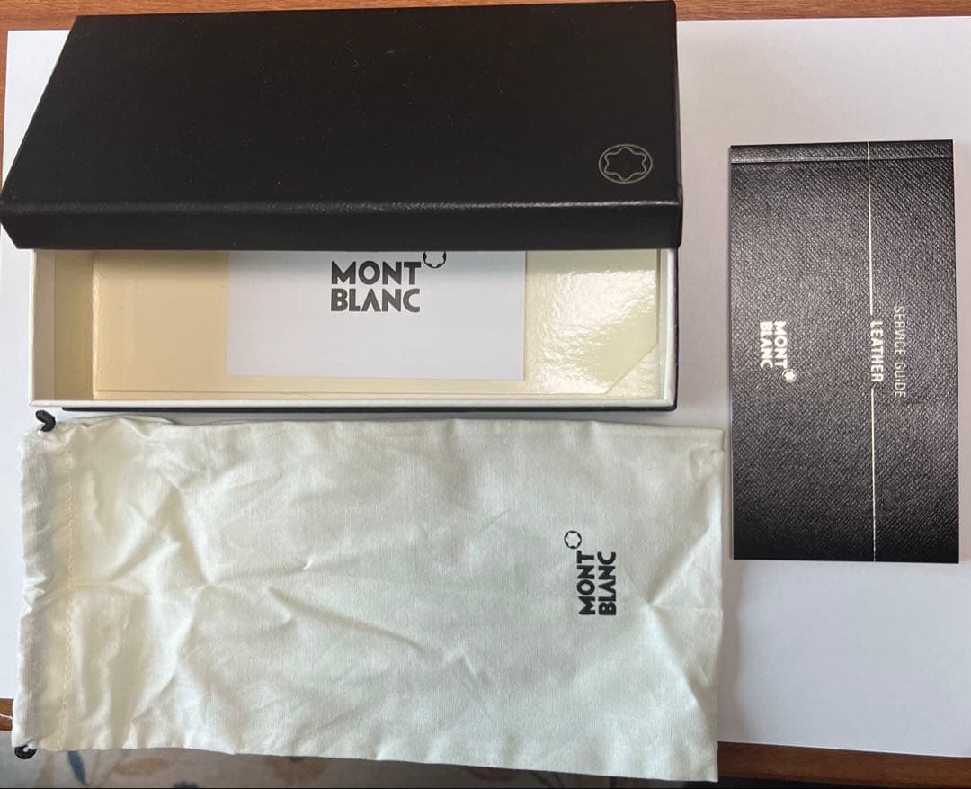 美品:モンブラン一本用黒レザーペンケース　未使用品 No. u0014309