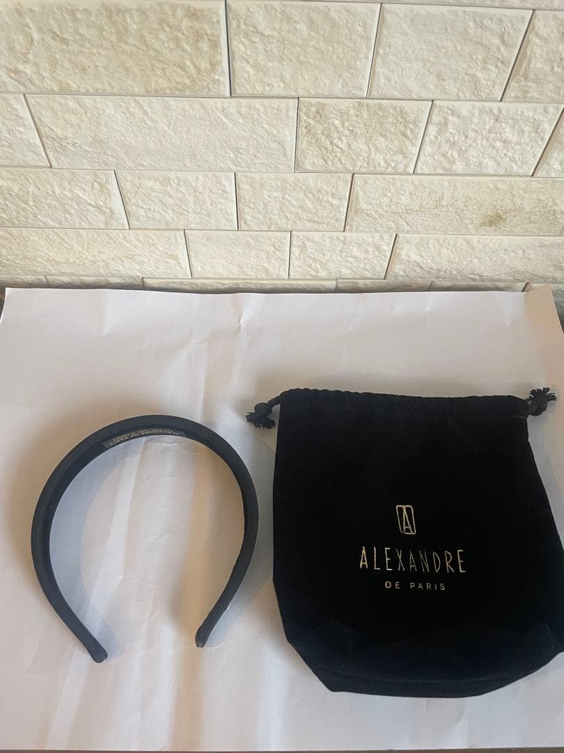 ALEXANDRE DE PARIS ブラック ヘアカチューシャ