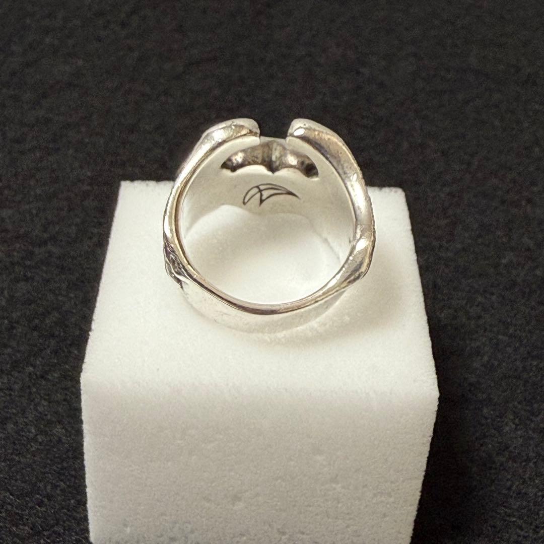 クレイジーピッグ Large heart ＆ wings ring
