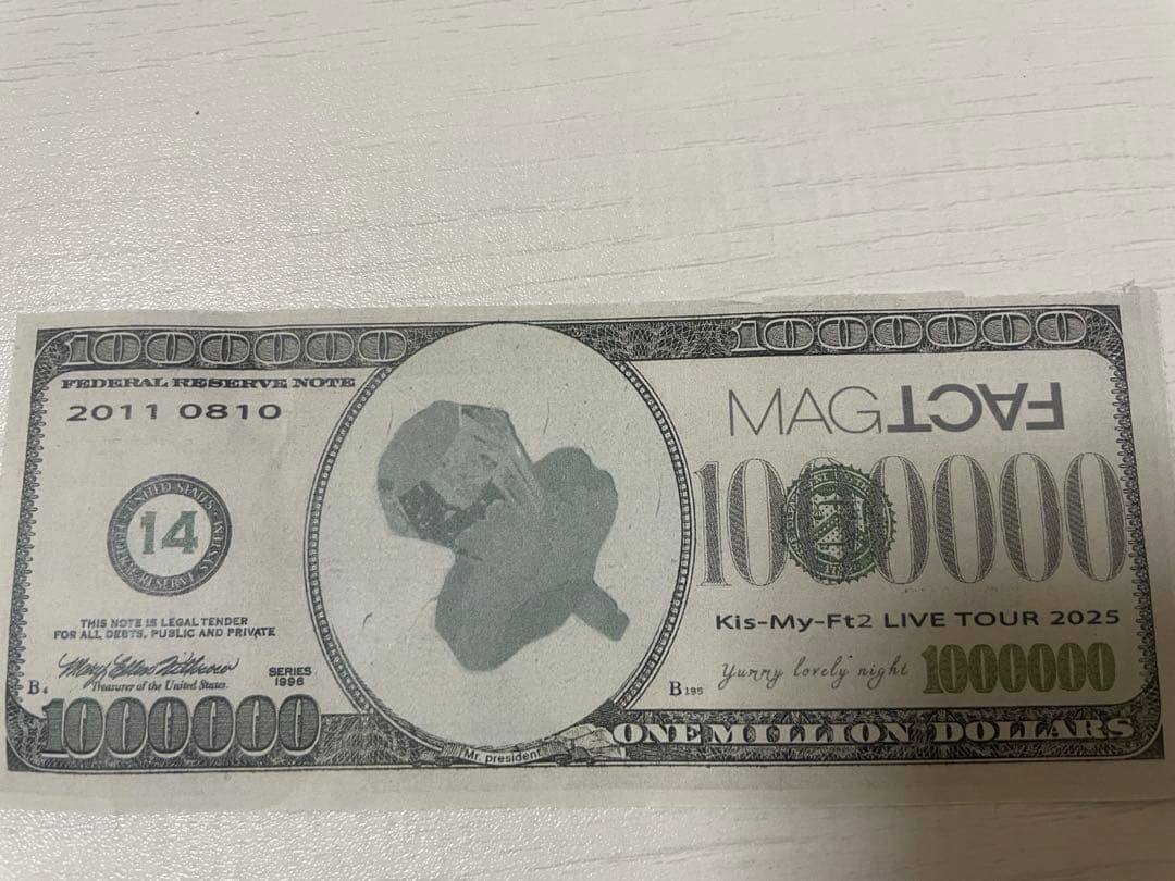 Kis-My-Ft2 MAGFACT 落下物