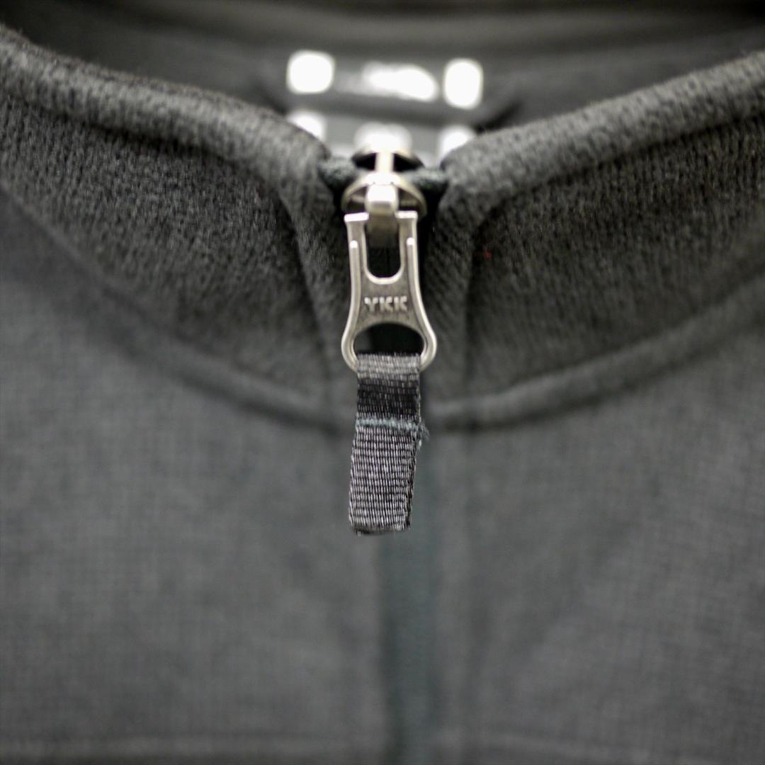 US限定 新品 ノースフェイス フルジップ ベスト L 肉厚 ニット 裏フリース