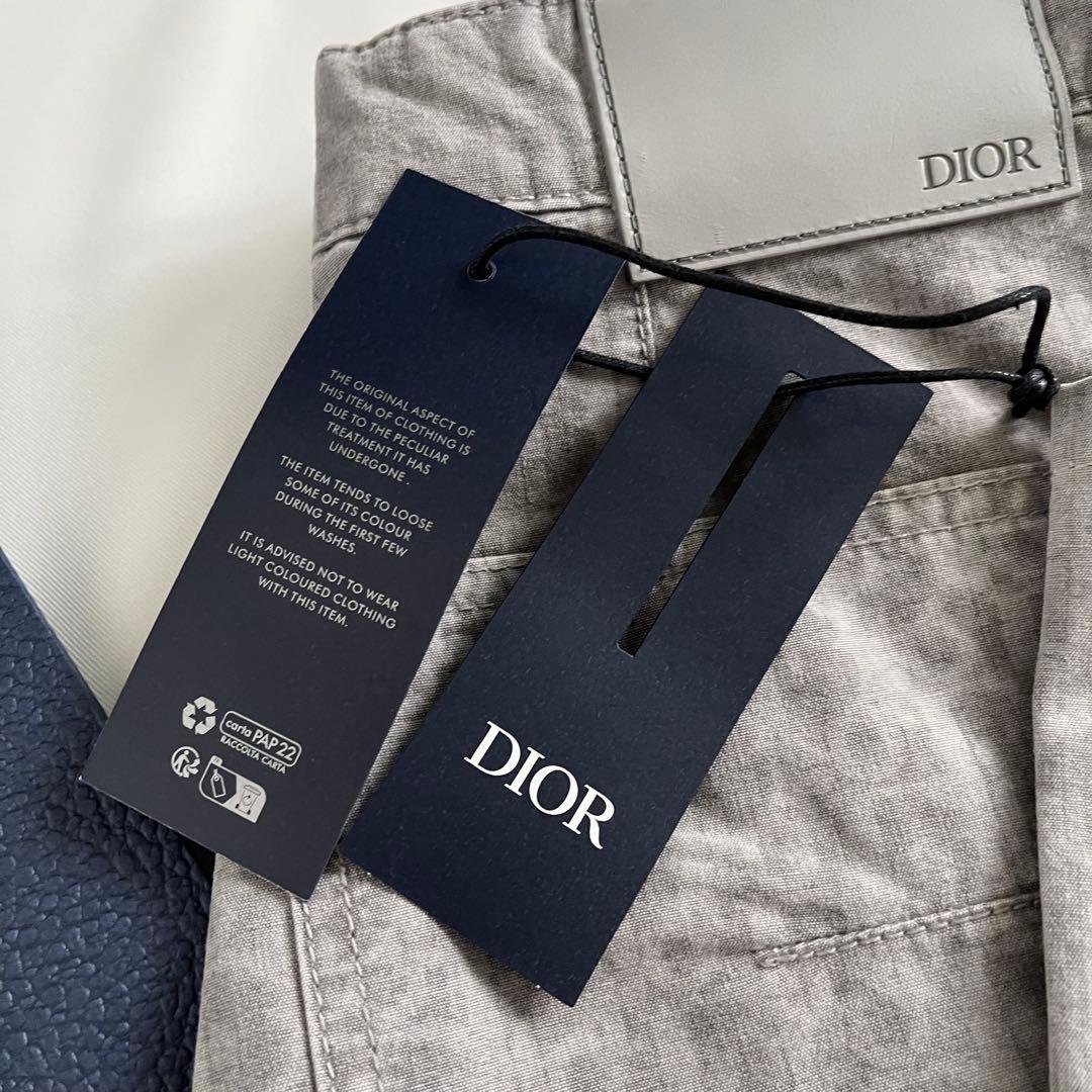 Dior Oblique コットンパンツ　グレー