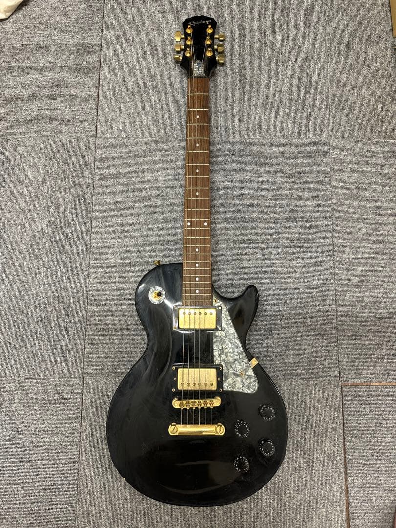 Epiphone レスポール エレキギター ブラック/ゴールド