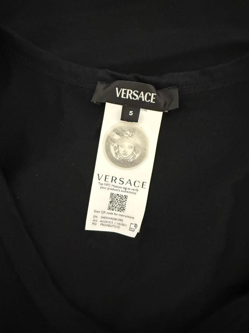 VERSACE ブラック タンクトップ サイズ5
