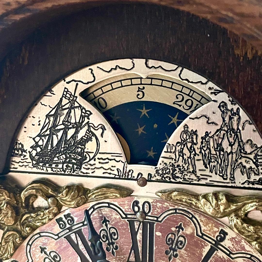 Warmink WUBA ワルミンク ウーバ ムーンフェイズ ゼンマイ式 置時計