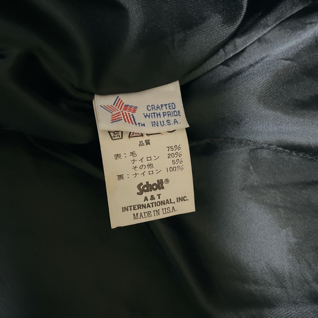 Schott ウールジャケット サイズ40 L シングルライダース アメリカ製