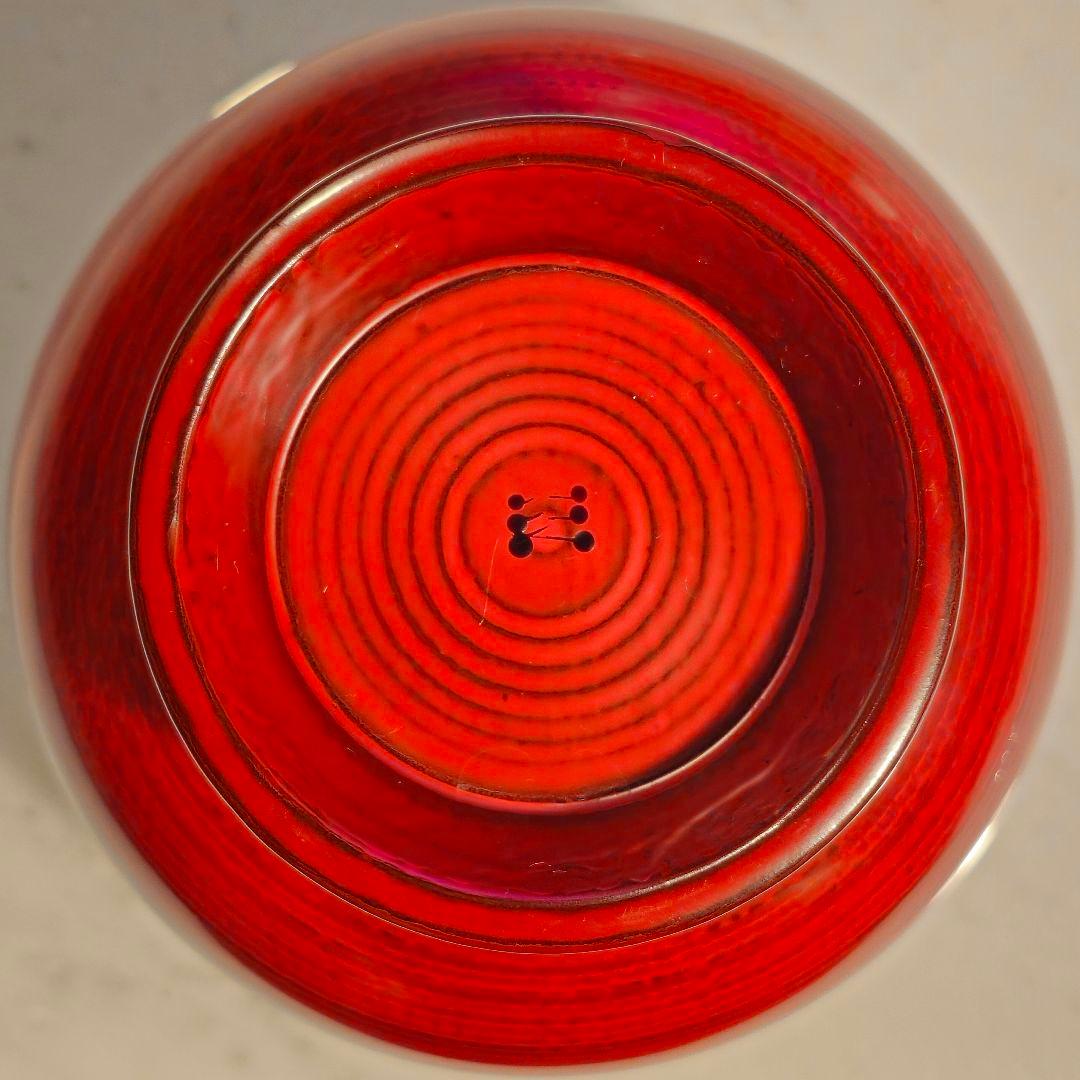 輪島塗 角偉三郎 最晩年作 朱 合鹿椀 六ツ星銘 真作保証