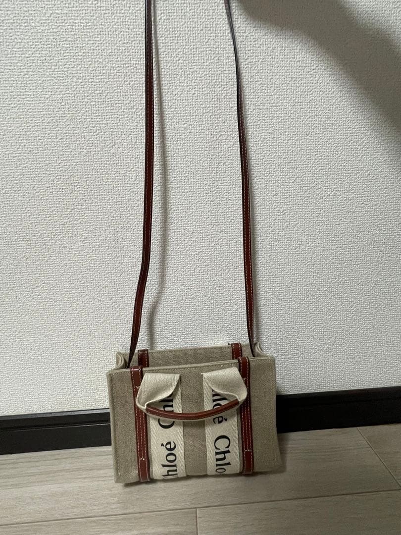 Chloé キャンバス ショルダーバッグ