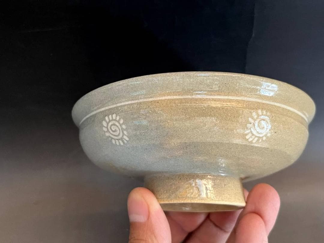 鉢■駕洛窯 清水久嗣造 向付 5客 高足 三島 桐共箱 作家物 時代物 骨董品■