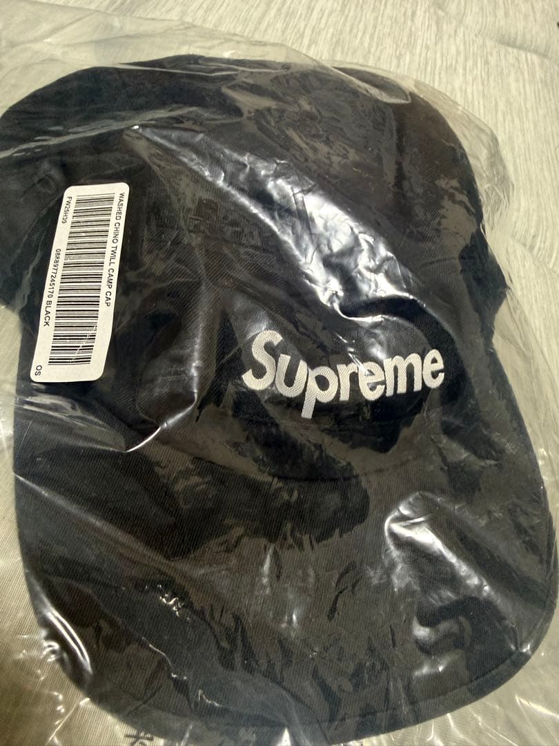 帽子 Supreme washed chino twill camp cap FW25