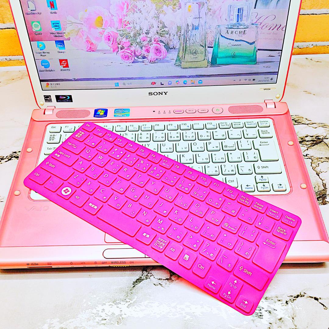 レアなスケルトンピンクノートパソコン❣️Core-i5☘️爆速SSD✨メモリ8G