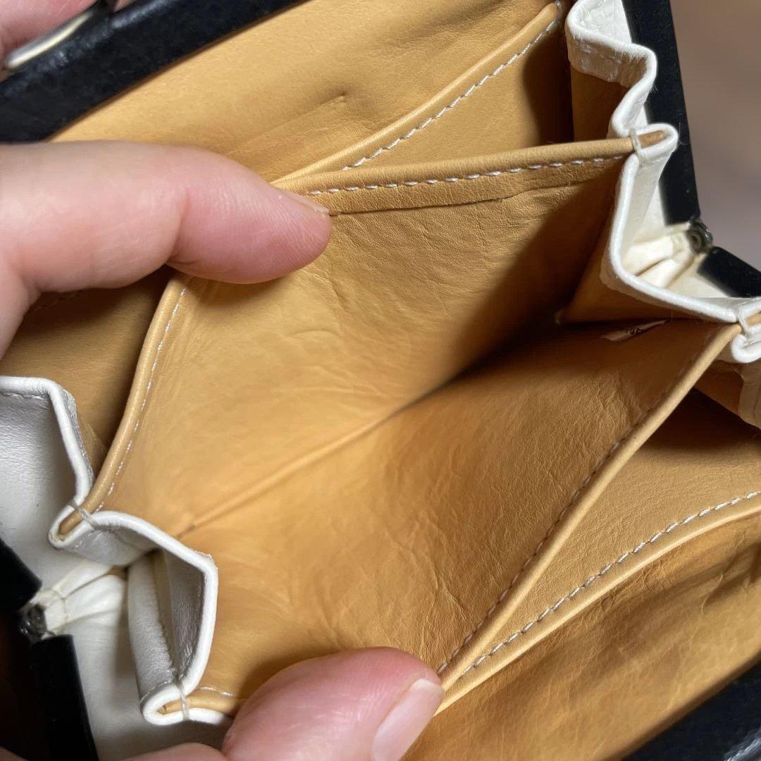 genten がま口 ミニ財布 クリスマスカットワーク