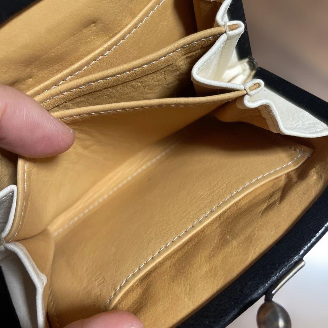 genten がま口 ミニ財布 クリスマスカットワーク