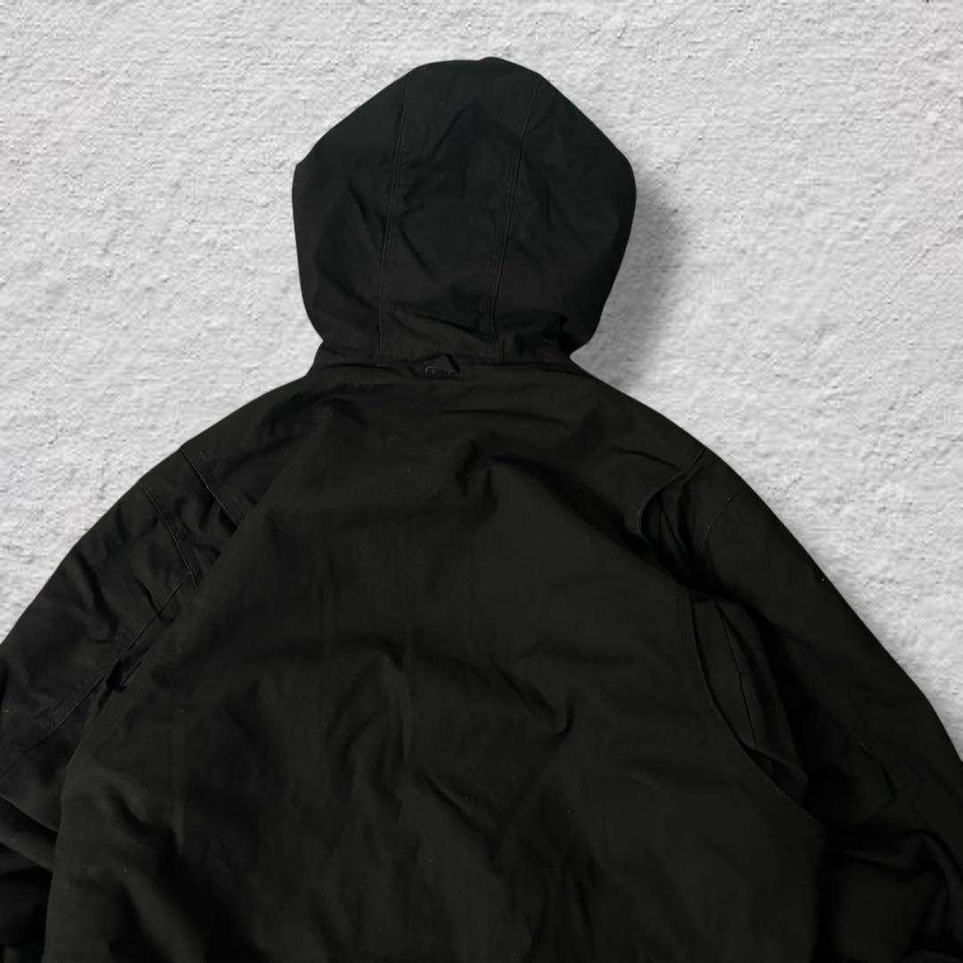 ラリル Wallsアクティブジャケットダックパーカーy2k刺繍ブラック