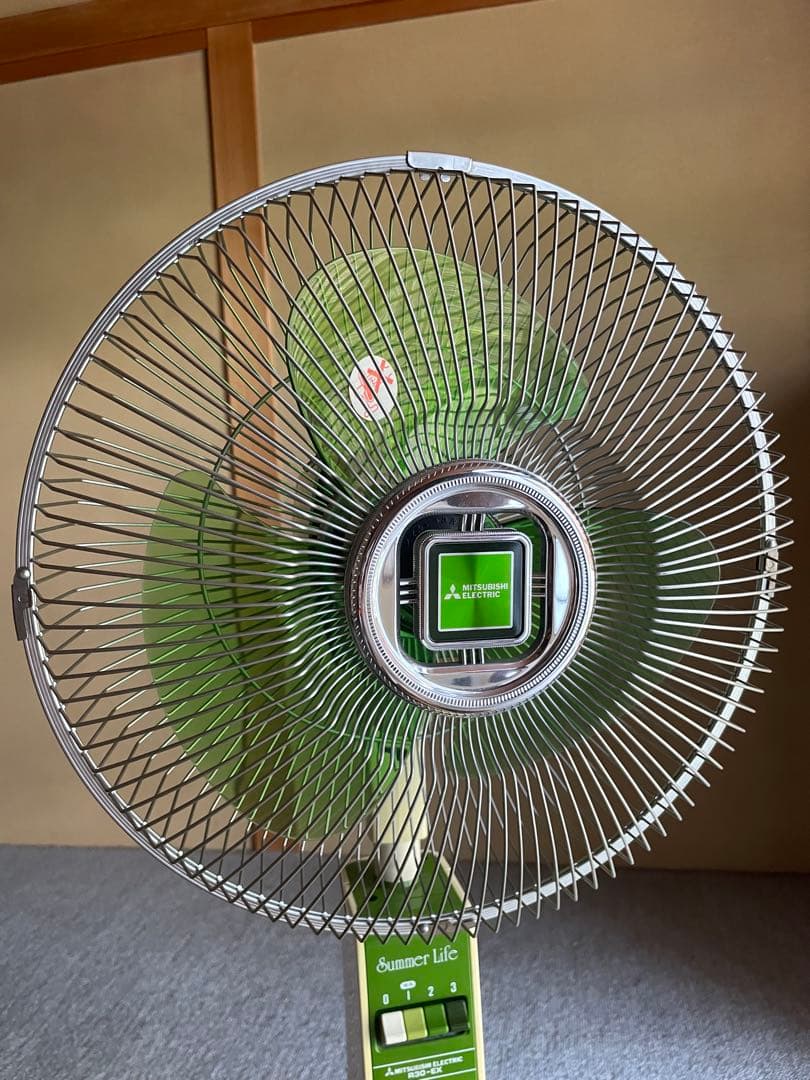 扇風機　レトロ　美品　1982年製　三菱電機　MITSUBISHI R30-EX