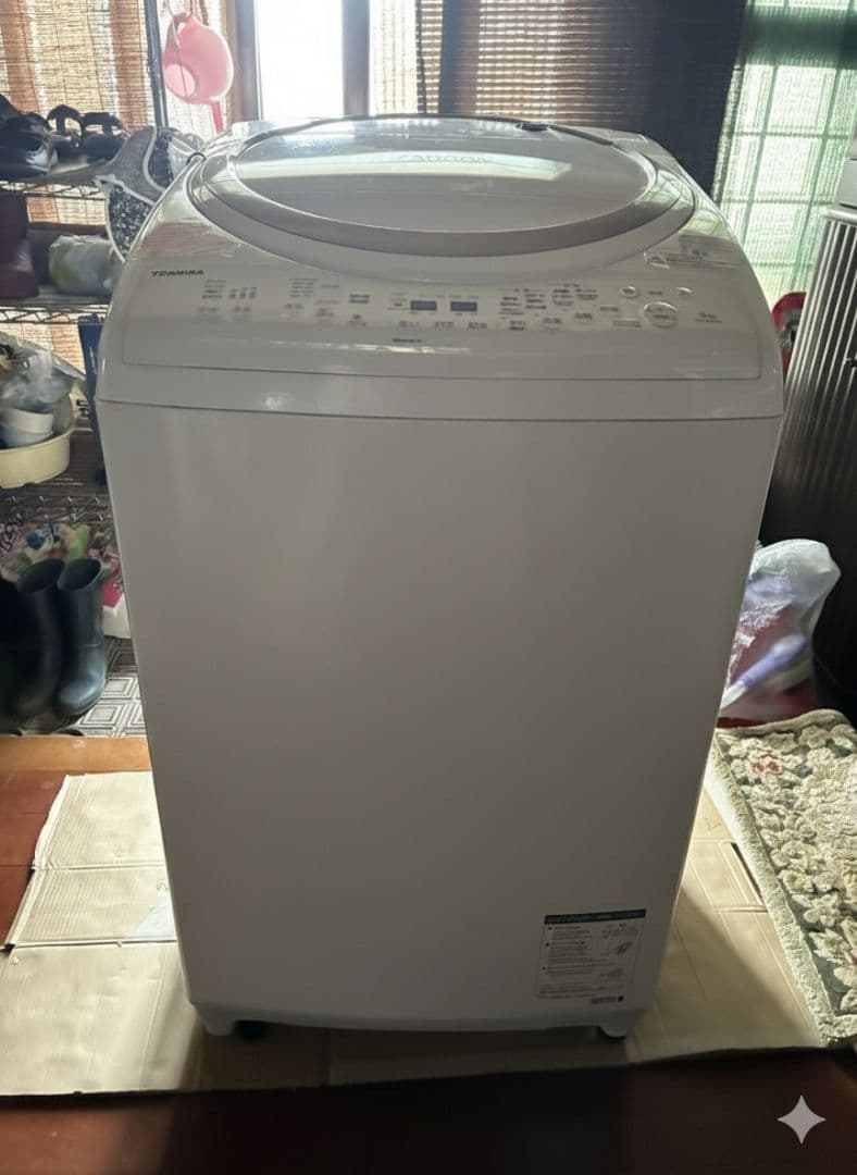 TOSHIBA 乾燥機付き洗濯機　2019製　ザブーン　乾燥機機能つき