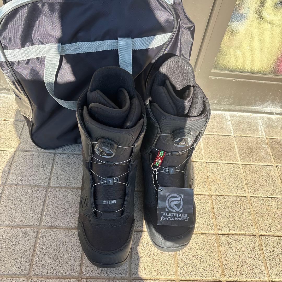 FLOW スノーボードブーツ ブラック 収納バッグ付き
