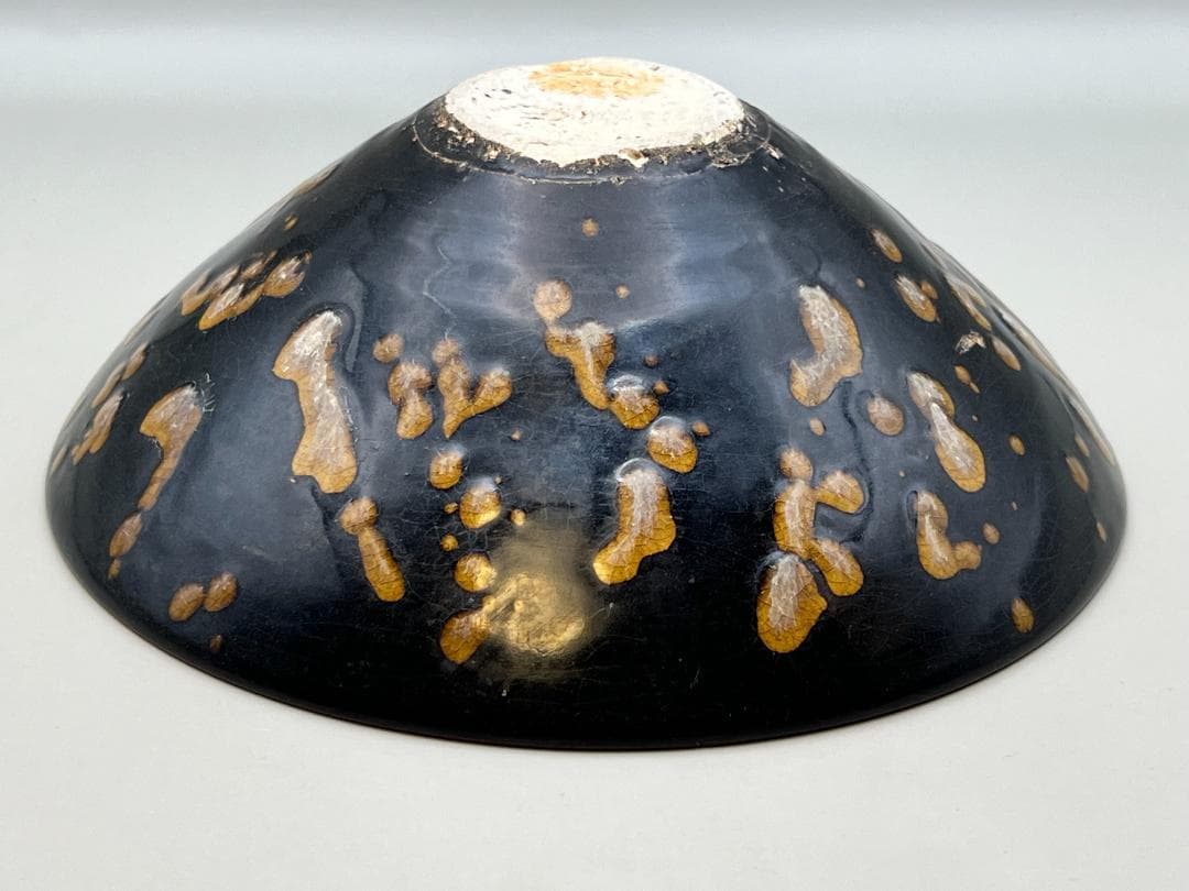 【海】吉州窯　南宋　玳皮天目 天目茶碗　玳皮盞 高級箱付　骨董品  中国美術品