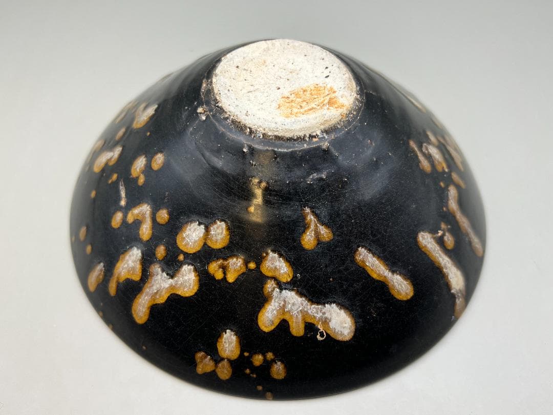 【海】吉州窯　南宋　玳皮天目 天目茶碗　玳皮盞 高級箱付　骨董品  中国美術品