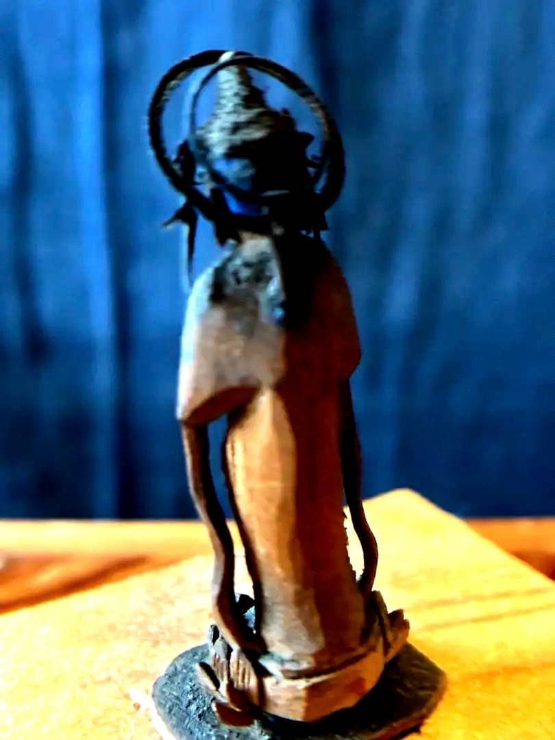 小さな　小さな合掌木彫り仏　極小木彫り仏　江戸時代