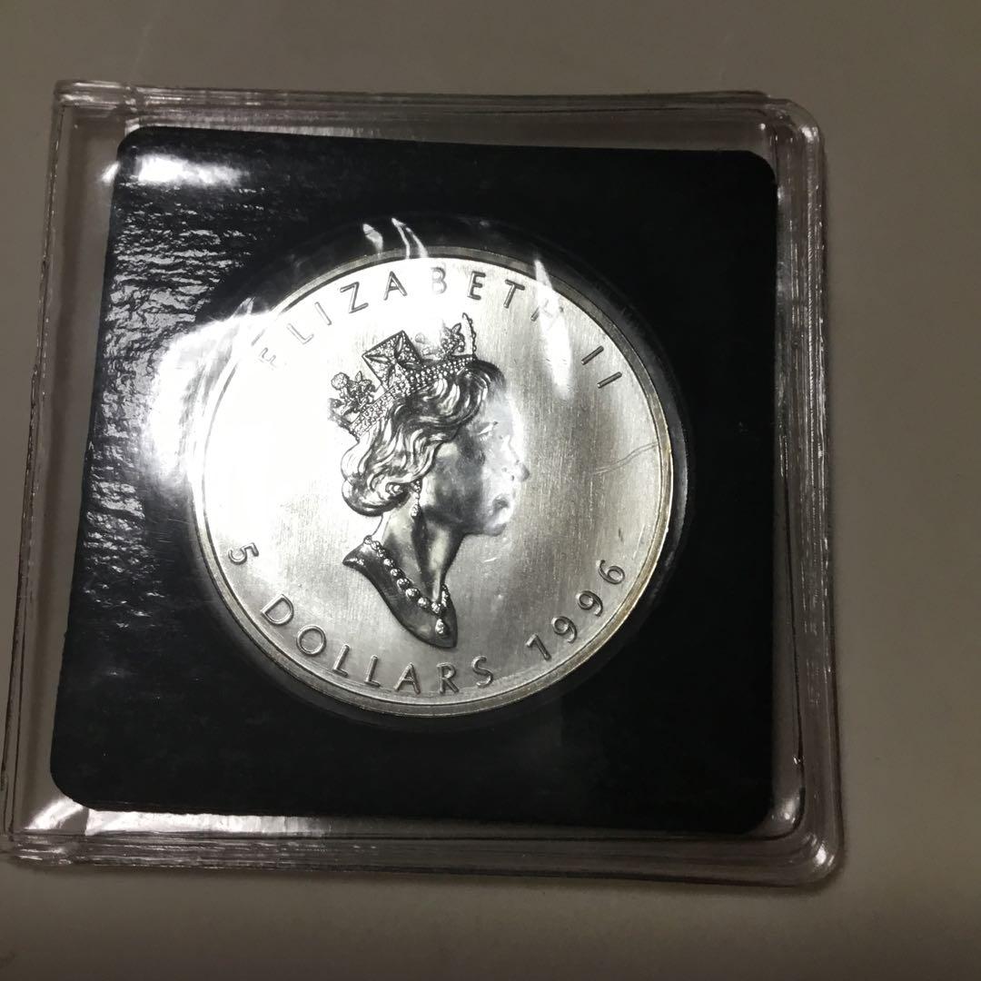 1996年 5ドル 銀貨 メープルリーフ(カナダ)