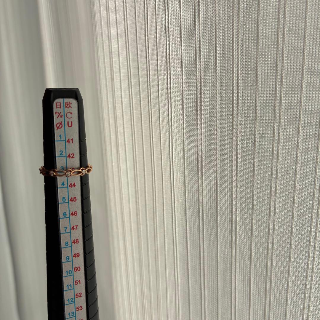 agete ピンキー　３号　ゴールドリング 箱　袋　証明書あり