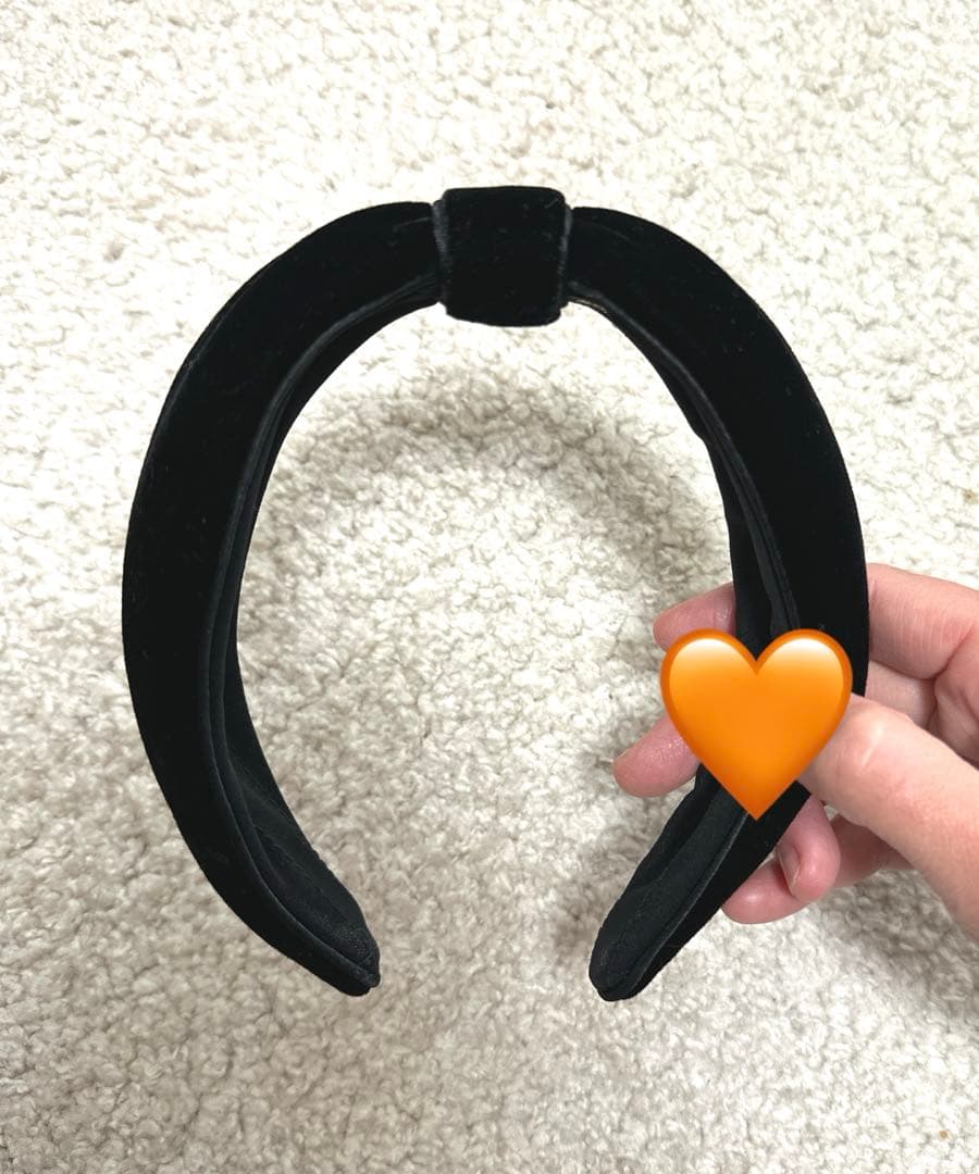 【美品】カチューシャ　ブラック　黒　アレクサンドルドゥパリ