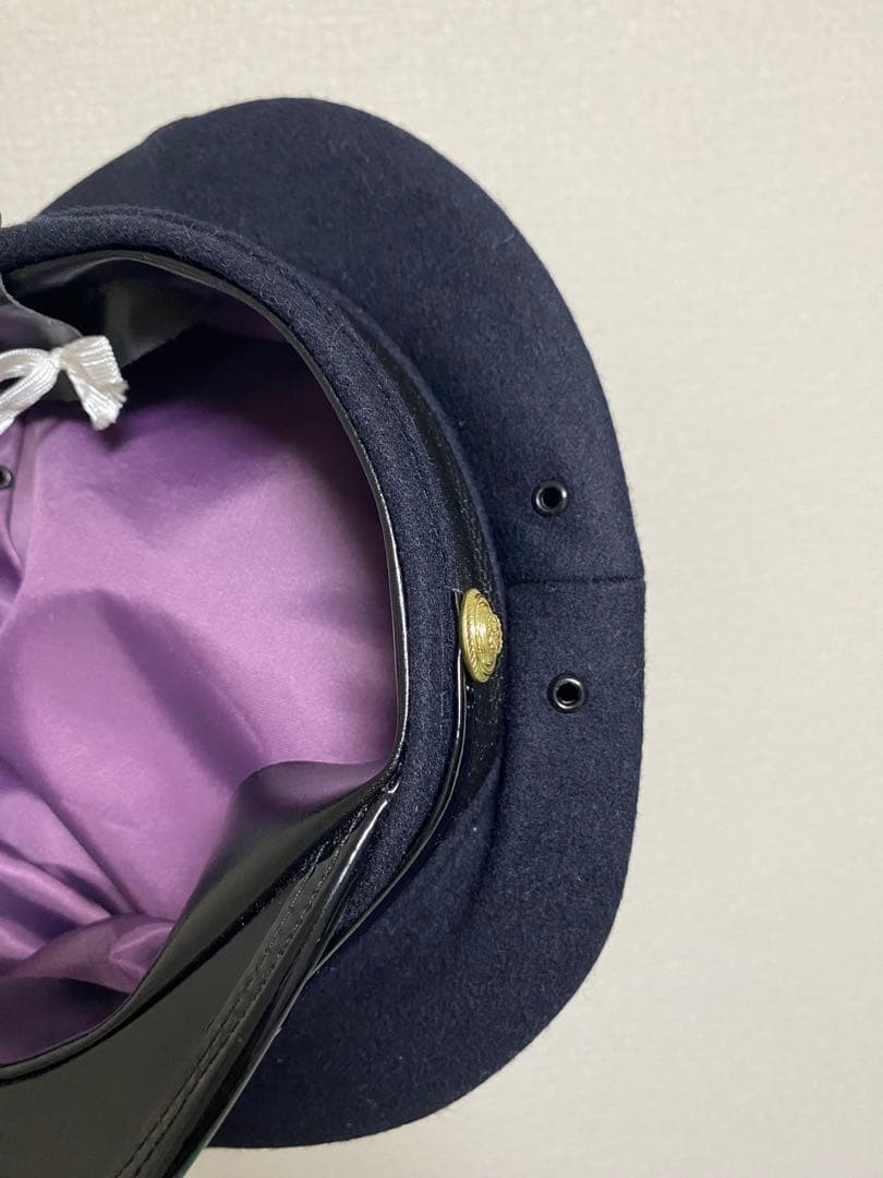 大日本帝国海軍　士官軍帽　制帽　56cm 複製品 日覆付　日本軍