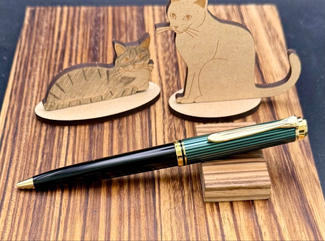 PELIKAN ボールペン K800 緑縞