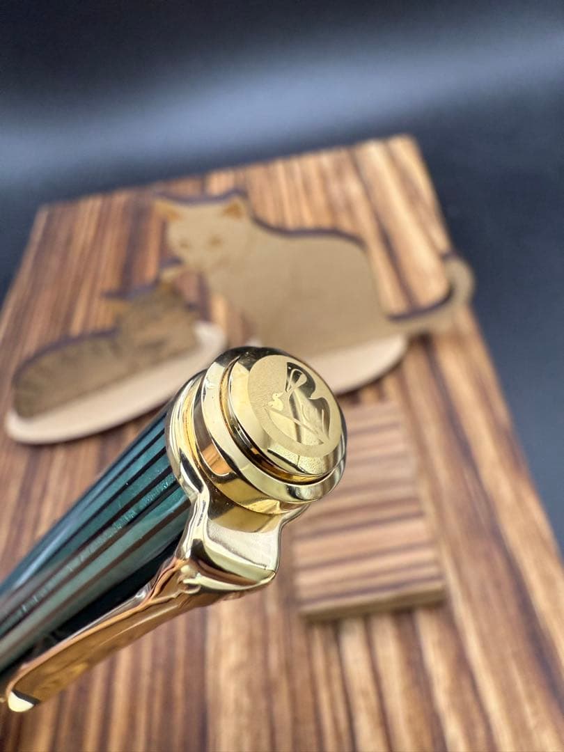 PELIKAN ボールペン K800 緑縞