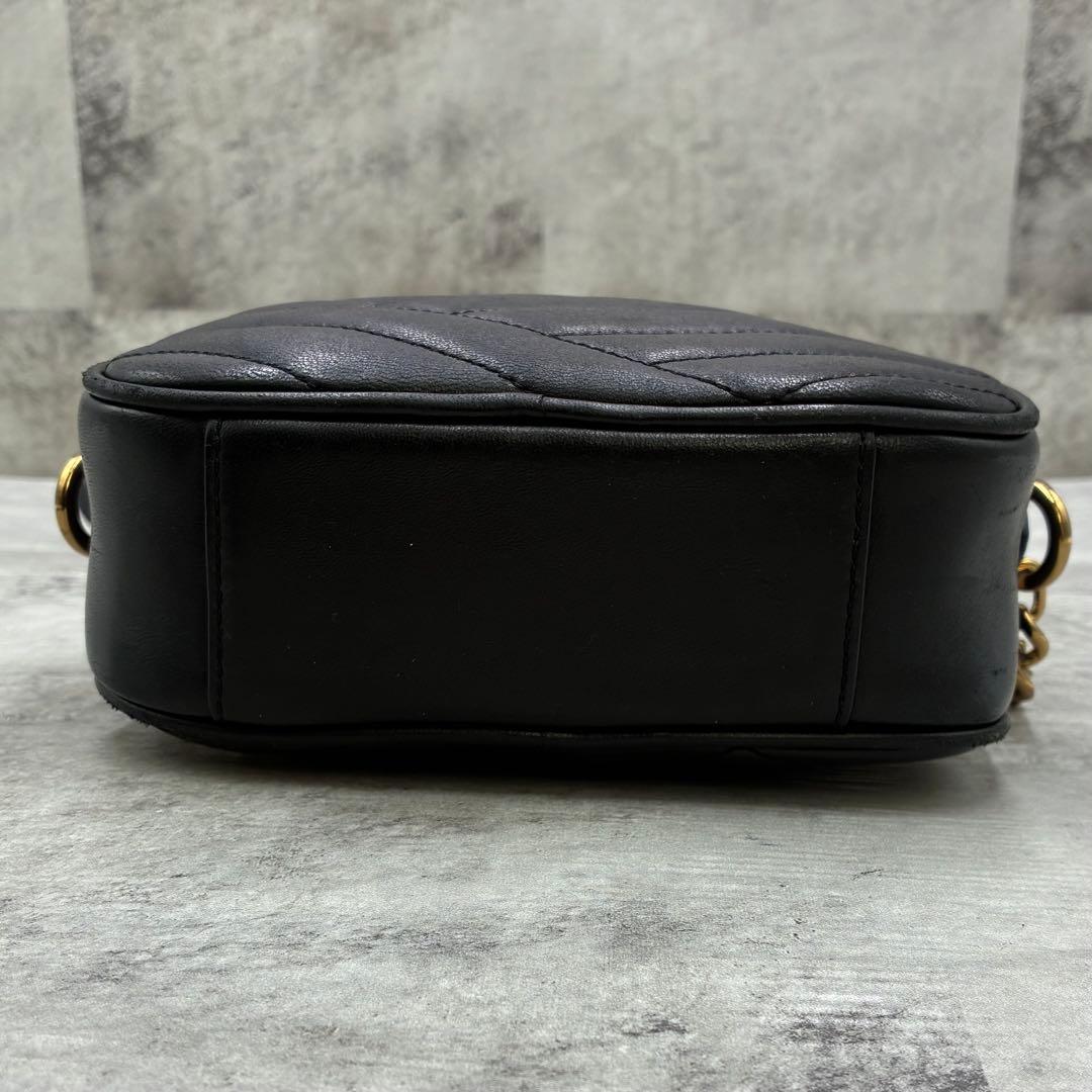 ✨美品✨トリーバーチ　ショルダーバッグ キルティング　フレミング　レザー　黒