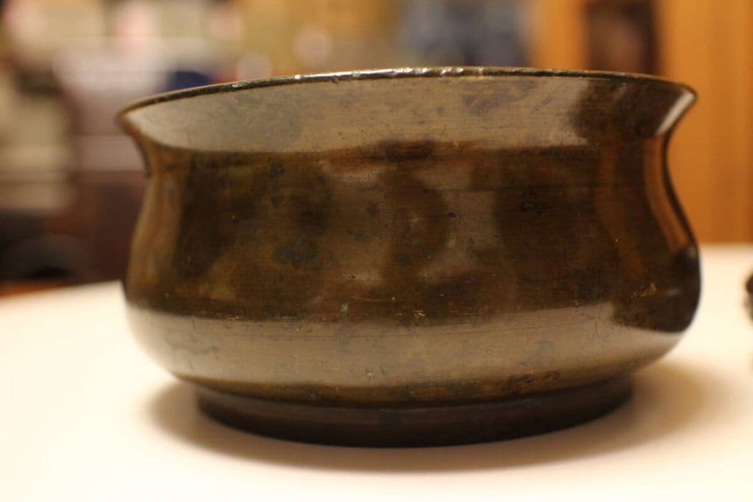 大明宣徳年製　　銅香炉　中国