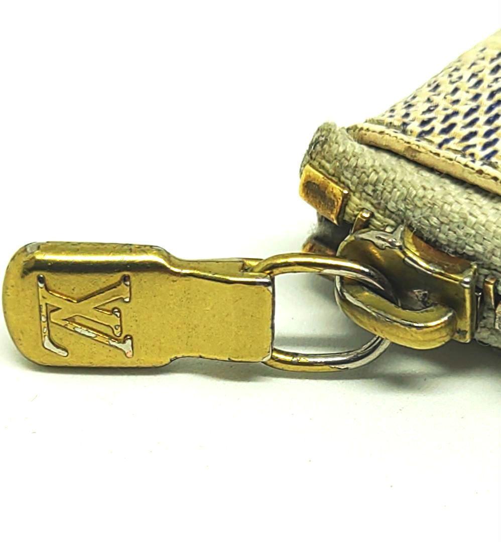 ルイヴィトン ダミエ アズール ポシェットクレ ケース