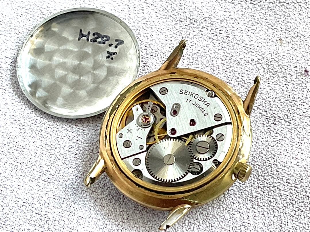 ★稀少.精工舎❣️Sマーク付SEIKO Laurel★稼働OK★1950年代後半❣️