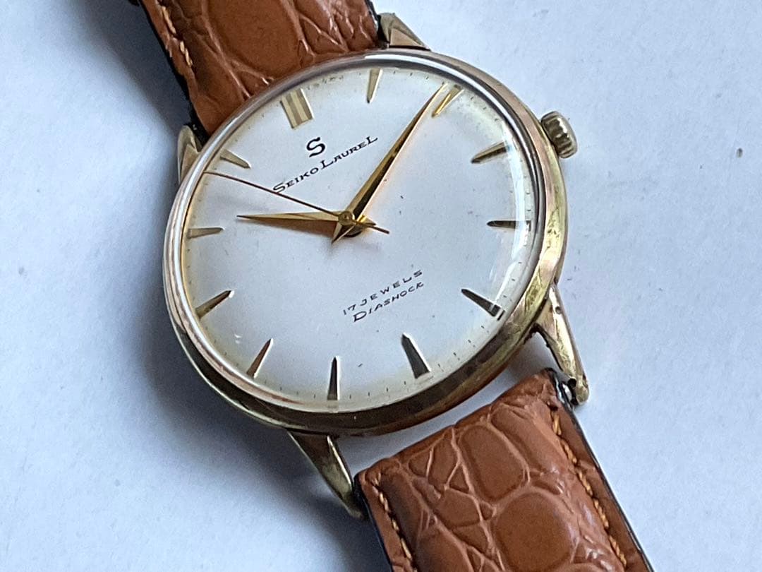★稀少.精工舎❣️Sマーク付SEIKO Laurel★稼働OK★1950年代後半❣️