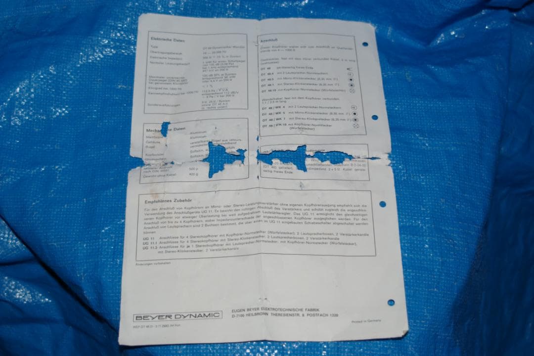 Beyerdynamic DT 48 ヘッドフォン中古難ありの出品です、